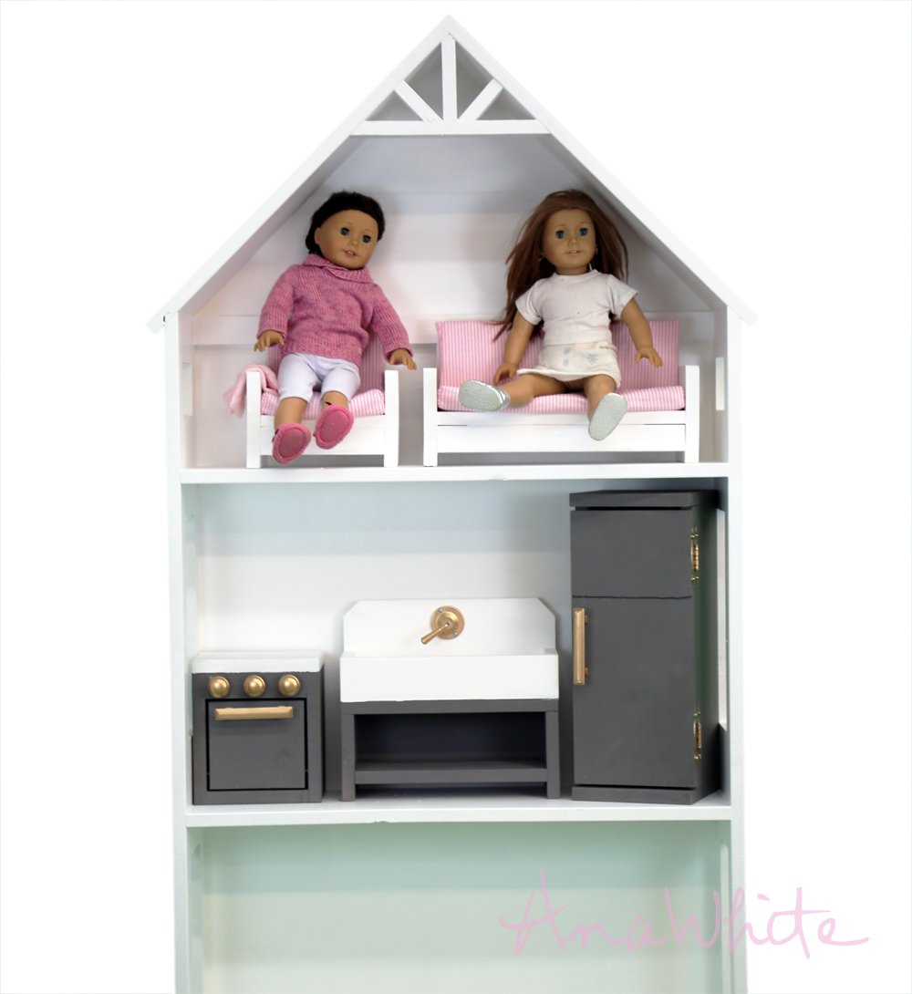 American Girl or 18 Doll Fridge Wood Building Plans Ana White